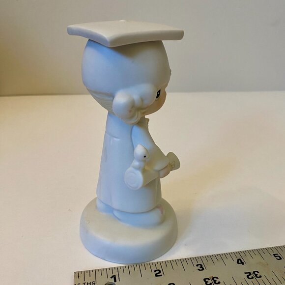 Precious Moments “Graduate” Jonathan & David 1980 Enesco Lord Bless You Keep You - Picture 5 of 7